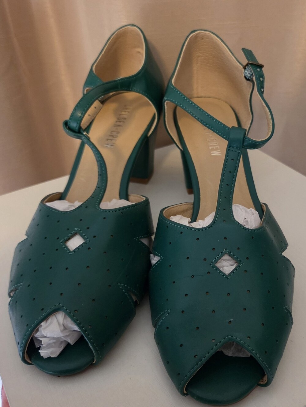 Chelsea Crew Green Nikki New Size 9/40